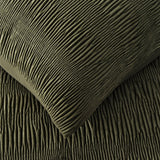 EVERGRACE Textured Velvet Comforter Set, 3-Piece with Down-Alternative Fill