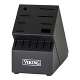 Viking 15-Piece German Steel Knife Block Set with Rubberwood Block