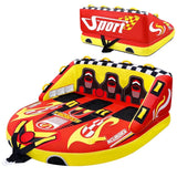 3-Person Towable Tube for Boating, 510 lb Capacity Sofa-Style Water Tube