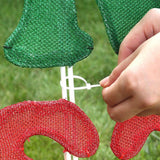 5 ft. Pre-Lit Merry Christmas Sign with 357 Red and Green LEDs, 8 Lighting Modes and Timer