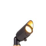 VOLT Top Dog Scotty Mini Brass Spotlight – Low Voltage LED Landscape Spotlight