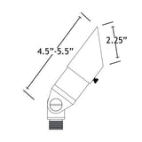 VOLT Top Dog Scotty Mini Brass Spotlight – Low Voltage LED Landscape Spotlight