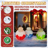 VEIKOUS 3-Pc 36" Pre-Lit Pop-Up Christmas Ornament Set with 90 LEDs