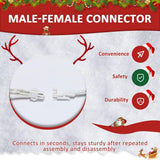 6 ft. Pre-Lit 3D Christmas Lamp Post Yard Decoration with 120 Cool White LED Lights