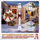 6 ft. Pre-Lit 3D Christmas Lamp Post Yard Decoration with 120 Cool White LED Lights