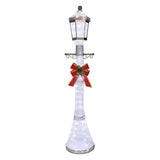 6 ft. Pre-Lit 3D Christmas Lamp Post Yard Decoration with 120 Cool White LED Lights