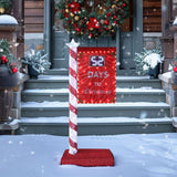 VEIKOUS 61" Pre-Lit Christmas Countdown Yard Sign with Remote & 125 LEDs