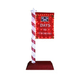 VEIKOUS 61" Pre-Lit Christmas Countdown Yard Sign with Remote & 125 LEDs