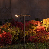 VOLT All-Star Twinnovator Brass Path & Area Light – Dual-Head Landscape Path Light