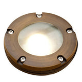 VOLT Brass Bully Open MR16 In-Ground Well Light – Low Voltage LED Landscape Well Light